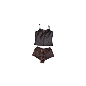 Steve Madden Vintage Copper and Black Lingerie Set - Women’s Size Small